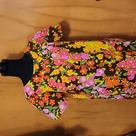 Hand Crafted Dresses & Skirts - Vintage Floral House Dress MuMu